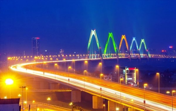 Những cây cầu bắc qua sông Hồng thuộc địa phận Hà Nội